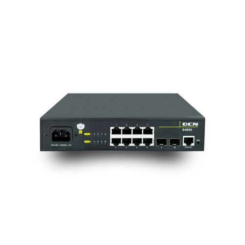 DCN L2 switch 8x 10/100/1000Base-T RJ45 + 2x 100/1000Base-X (SFP)