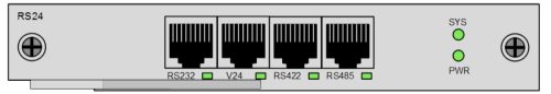 Soros interfész modul Raisecom iTN221-hez, 4xRJ45, portonként 1xV.24,RS422,RS485 vagy 2xRS232