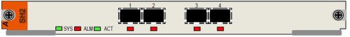 Raisecom 2xSTM-16 vagy 4xSTM-4 SDH interfész kártya, VC-X (VC12/VC3/VC4)