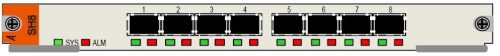 Raisecom EOS kártya, 8xGE/8xSTM1/4 SDH interfész