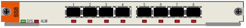 Raisecom 8 csatornás STM-1/STM-4 kártya. 8xSTM1/4, iTN8600-SH2E-iTN8600-V és 8*STM1/4 or 2*STM16,iTN8600-A-SH2-iTN8600-A sasszéval.