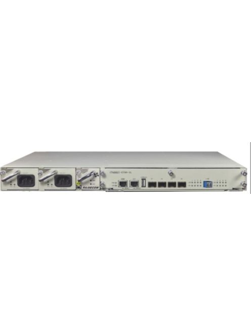 Raisecom 1U, 19" kompakt WDM eszköz, 60km hosszú táv bal, kliens oldali 4 interfész (1G-10G), 1xDC